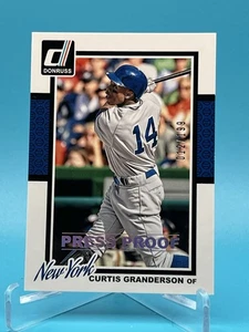 2014 Panini Donruss Press Proof Silver /199 Curtis Granderson #164 - Bild 1 von 2