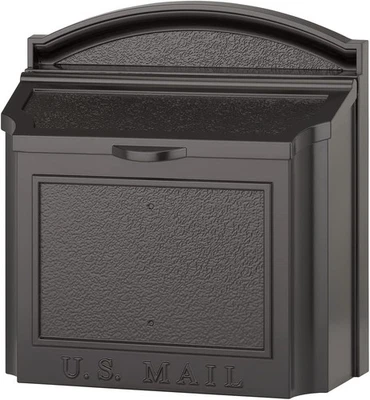 Buzón de pared Whitehall - Bloqueo - Negro, negro extra grande  Foto 1 de 4