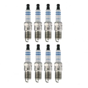 8 pc Bosch Double Iridium Spark Plugs for 2000-2005 Cadillac DeVille 4.6L V8 ru - Picture 1 of 5