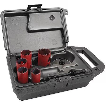 Morse Mhs05m Hole Saw Kit, 7Pcs, Sizes:0.875"-1.5" - Image 1 of 1
