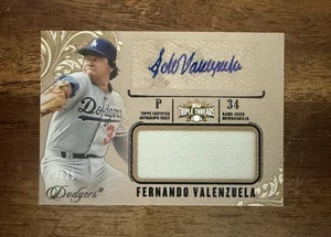 Maglia Topps Triple Threads Fernando Valenzuela 2014 - Jumbo usata - AUTO - #/25 - Foto 1 di 2
