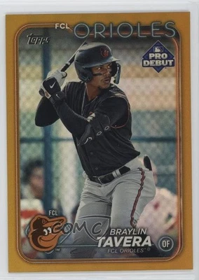 2024 Topps Pro Debut Gold Foil /50 Braylin Tavera #PD-161 - Image 1 of 2