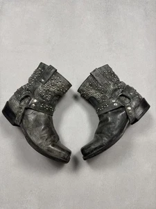 Botas de arnés con tachuelas Sendra 9978 de colección cuero envejecido occidental UE 40 raras - Imagen 1 de 24