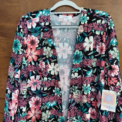 New Lularoe Jacket with a decorative floral pattern. Size XL - Image 1 of 4