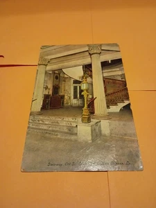 1913 Postcard Stairway, Old Sr. Louis Hotel, New Orleans, Louisiana - Picture 1 of 10
