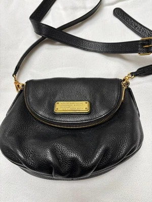 MARC JACOBS Classic Leather NATASHA Black Crossbody Shoulder Bag - Image 1 of 4