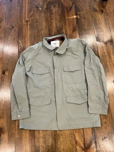 Herschel Supply Co Utility Cargo Field Jacket Mens Size Medium Sage Green 60/40 - Picture 1 of 13