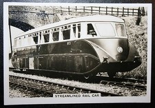 GREAT WESTERN RAILWAY  Diesel Rail Car  No 3   Vintage 1930's Card  XC23M