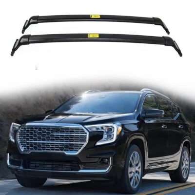 2pcs Black Crossbar Roof Rack Cross Bar for GMC Terrain 2018-2024 accessories - Image 1 of 4