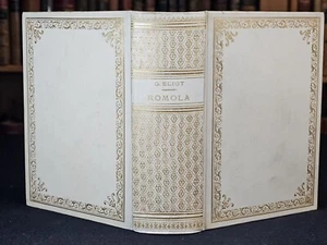 1863 VELLUM Romola George Eliot Two vols in one EXTRA ILLUSTRATED SEPIA PHOTOS - Picture 1 of 15