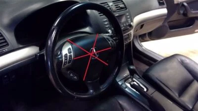 Volante Acura TSX 2006 06 con teléfono de crucero de audio cuero negro 105076 Foto 1 de 4