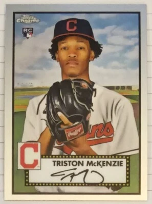 Triston McKenzie 2021 Topps Chrome Platinum Anniversary #8 Rookie RC Rookie - Image 1 of 2