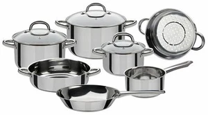 GSW 990097 Montreal – Set di 10 Pezzi, in Acciaio Inox, Argento, 24 cm, 10 unità - Foto 1 di 1