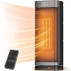 1500W - Portable Electric Heater with Thermostat Ceramic Heater ECO Space Heater - Picture 1 of 16