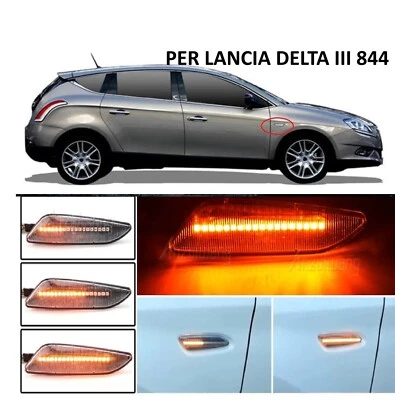 FRECCE LATERALI LED DINAMICHE PROGRESSIVE per LANCIA DELTA MK3 CRYSTAL NO ERRORE - Immagine 1 di 4