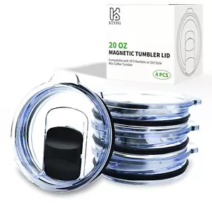 Paquete de 4 tapas magnéticas para vaso de 20 oz, tapa de repuesto de 20 oz para tapas Yeti - Imagen 1 de 6