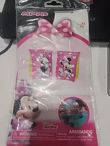 Disney Minnie Mouse Pool Armbands Ages 3-6 Swimmies Inflatable Pool Floats New - Picture 1 of 4