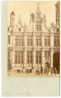 Belgique, Bruges, Place Burg, Chancellerie Vintage Albumen Print, Tirage Album