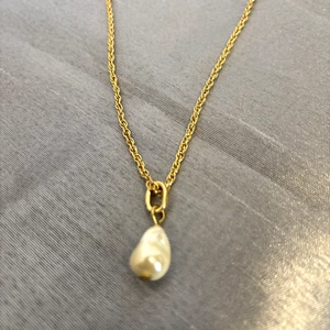 Collar Colgante Perla Barroca Talbots Moda Declaración Tono Dorado Nuevo con Etiquetas - Imagen 1 de 8
