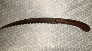 WOODZIG Saw Camping Pruning Vintage Wood Handel Look - Picture 1 of 4