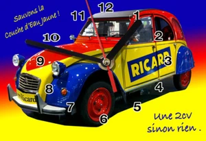 Objet Ricard, voiture Ricard en horloge murale - Picture 1 of 1