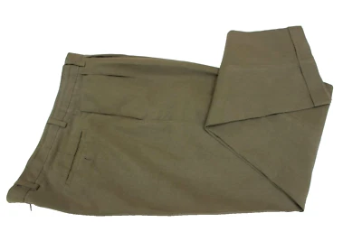 BIG & TALL MENS SAGE GREEN CHINO CUFF PANTS  38 x 34 DOCKERS MICRO PATTERN PLEAT - Image 1 of 4