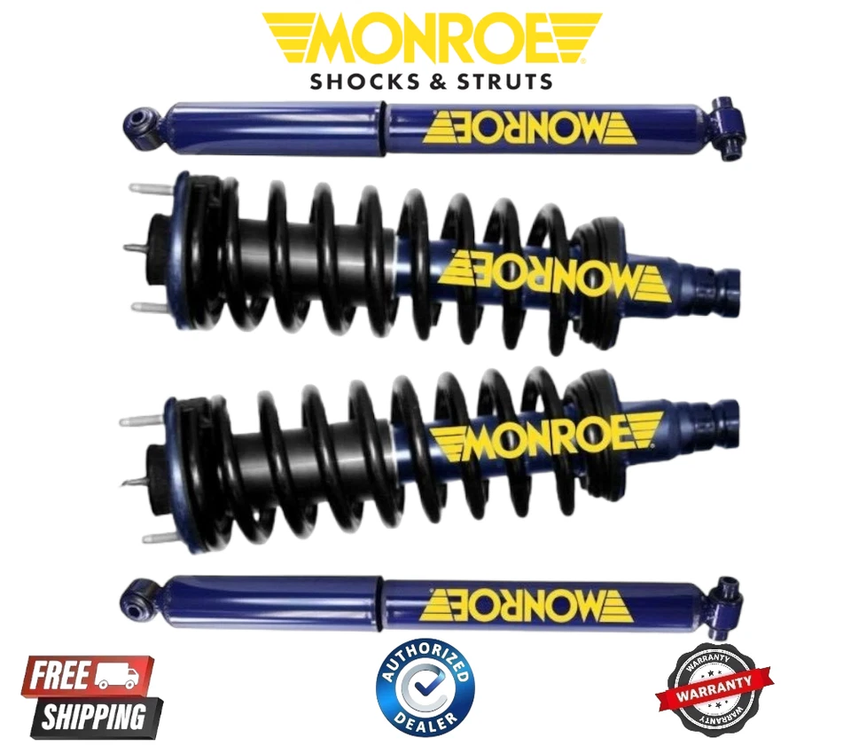 Front Struts Coil Springs & Rear Shocks Monroe Kit for Trailblazer Envoy Bravada - Image 1 of 1
