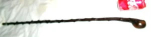ANTIQUE IRISH THORN BLACK SHILLELAGH BURL TREE WOOD KNOT MAN HOME WALKING STICK - Picture 1 of 11