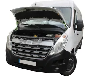 Kit de instalación de puntales de capó x2 amortiguador elevador de gasolina apto para Renault Master III 2010-18 - Imagen 1 de 8