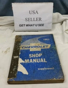 1963 Chevrolet Shop Manual Supplement - Picture 1 of 12