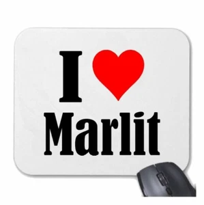 MOUSEPAD Mauspad I Love Marlit Ich Liebe Marlit - Bild 1 von 1