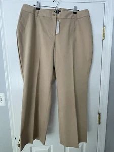 NWT Talbots Straignt Leg Pants 20WP Color is British Khaki - Picture 1 of 8
