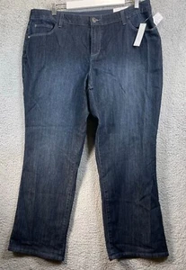 Pantalones de mezclilla CJ Banks talla 18WP Everyday azul para mujer apenas corte botín nuevos - Imagen 1 de 18