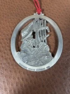 HAMPSHIRE PEWTER WOLFEBORO NH PEWTER CHRISTMAS ORNAMENT - AMERICA’S HEROES - Picture 1 of 7