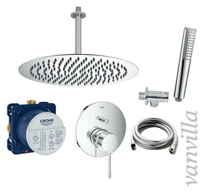 vanvilla Duschset Regendusche mit Duscharmatur Grohe Unterputz G19 poliert - Bild 1 von 5