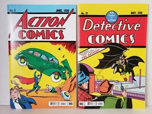 Detective Comics #27 + Action Comics #1 (NM or 9.4) - Facsimile Edition Set! - Picture 1 of 2