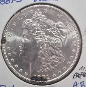 1881 S Morgan Dollar - MS++ - Uncirculated Plus Plus ABE - Picture 1 of 2