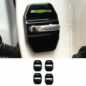 For Benz C-Class W204 2007-2014 Black Titanium Door Lock Buckle Protection Trim - Bild 1 von 5