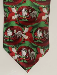 Jerry Garcia Merry Christmas Tie Collection 56 Silk Blend Necktie Grateful Dead - Picture 1 of 3