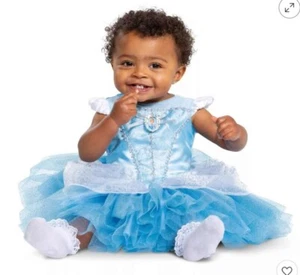 Bebé Disney Princesa Cenicienta Halloween Disfraz Tutú Vestido Azul Talla 12-18 Mos - Imagen 1 de 9