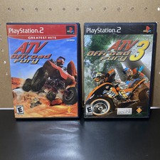2 Game Lot-ATV Offroad Fury 1 & 3  (Sony PlayStation 2 PS2) Complete & Tested