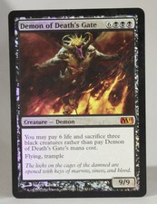 MtG Magic: the Gathering Magic 2011 (M11) Mythic Foil Demon of Death's Gate MP