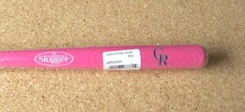 2017 Colorado Rockies CR logo pink wood mini bat 18" Cover
