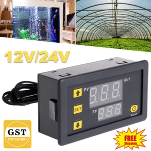 1/2x Intelligent Digital Temperature Controller Thermostat Control Switch 12/24V - Picture 1 of 12