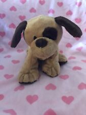 Ty Pluffies Barkers Puppy Dog 8" Brown Plush 2010 Stuffed Lovey Plastic Eyes