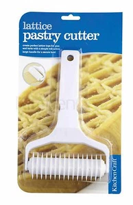 Kitchen Craft White Lattice Pastry Roller - Picture 1 of 3