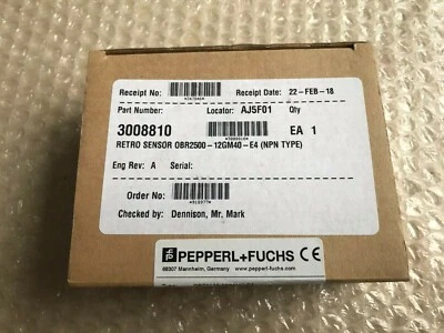 PepperL+Fuchs 0BR2500-12GM40-E4 (NPN Type) Retroreflective Sensor / 3008810 - Image 1 of 4