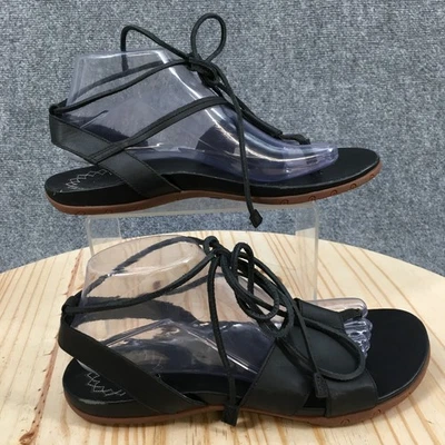 Sandalias Chaco para mujer 9 Sage Gladiator negras con cordones cómodas informales planas J106896 Foto 1 de 4