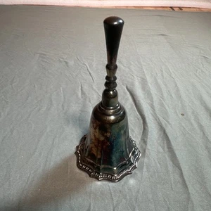 Vintage AVON Silver Plated Hostess Butler Dinner Bell 5-1/2” Metal Ring Ring - Picture 1 of 5