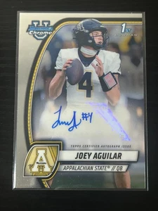 2024 Bowman University Chrome Joey Aguilar Tennessee Rookie Auto - Picture 1 of 2